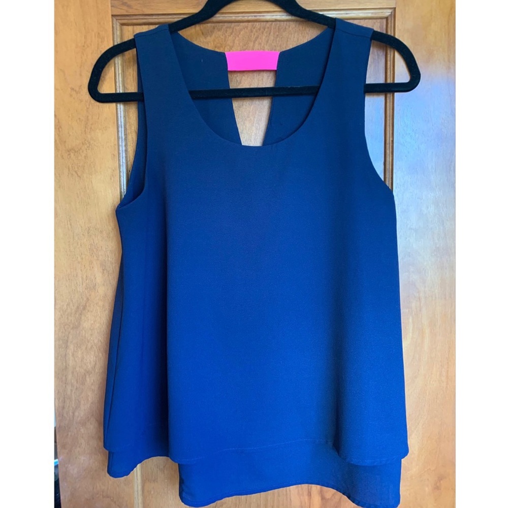 Blue + Magenta Flowy Tank